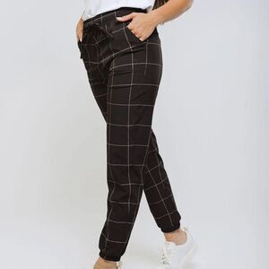 Albion Everywhere Joggers Black Windowpane‎ Size XSP